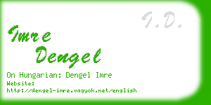 imre dengel business card